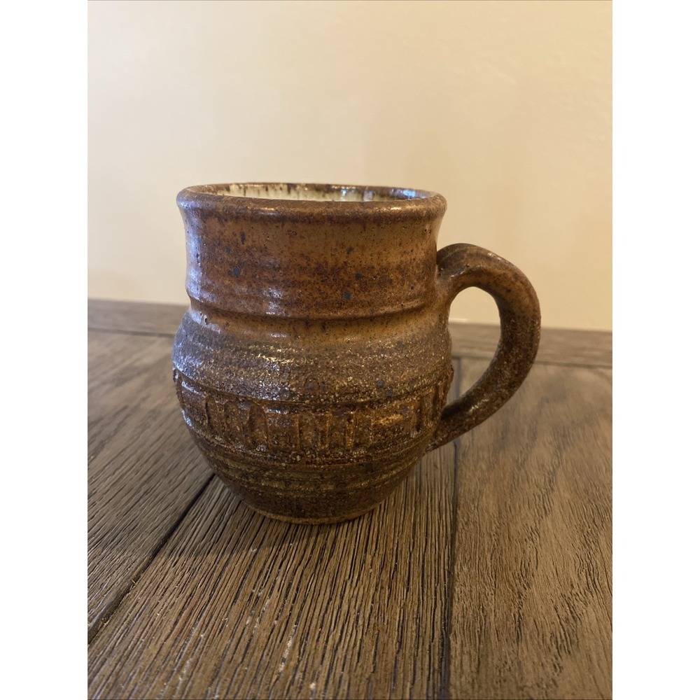 Handcrafted, Rustic Studio Pottery Mug With "Murry" Signature